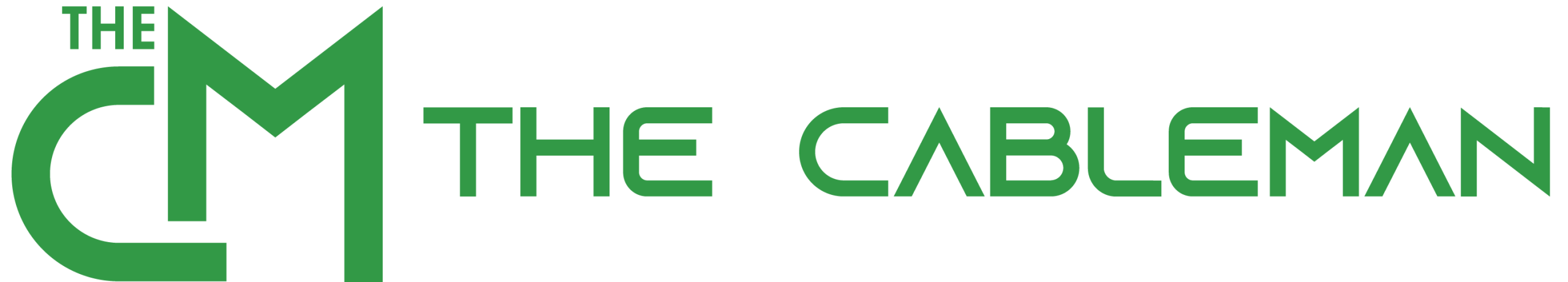 The CableMan Logo_WHITE A